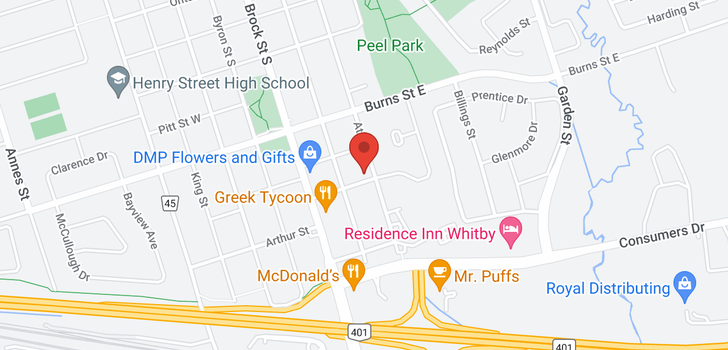 map of 216 ST LAWRENCE ST